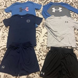 Boys Under Armour Bundle. Size 7.